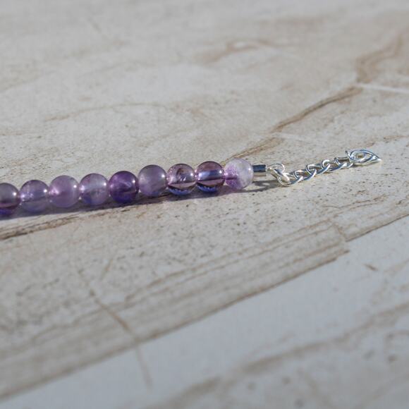 Amethyst Crystal Choker Necklace - Picture 5 of 7